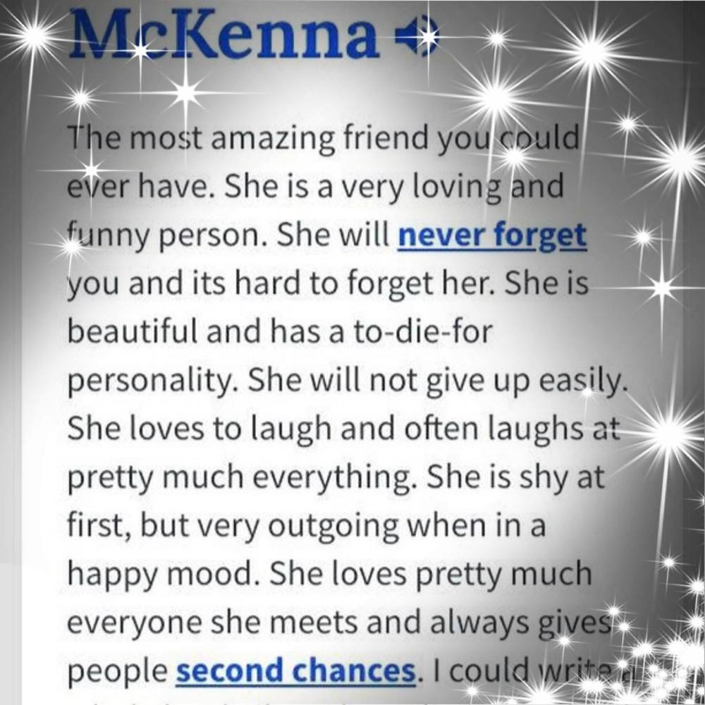 Meet your Posher, Mckenna